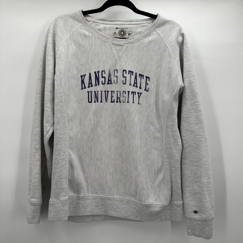 Vintage Champion Reverse Weave Sweatshirt Mens XL Kansas State KSU 80s USA